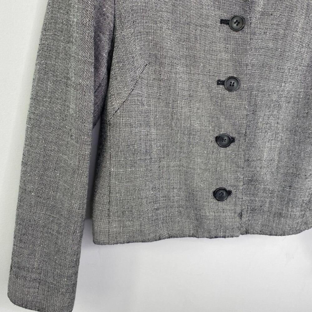 Pendleton Womens Grey Wool Silk Button Front Blaz… - image 8